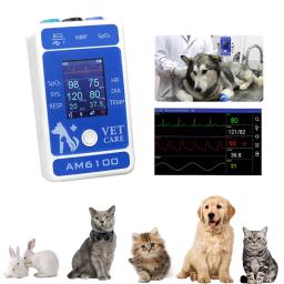 Vet bluetooth hanheld monitores nibp pressão arterial ecg spo2 temp pluse braço sonda circuifere oxímetro monitores clínica hospitalar para animais de estimação - Image 4