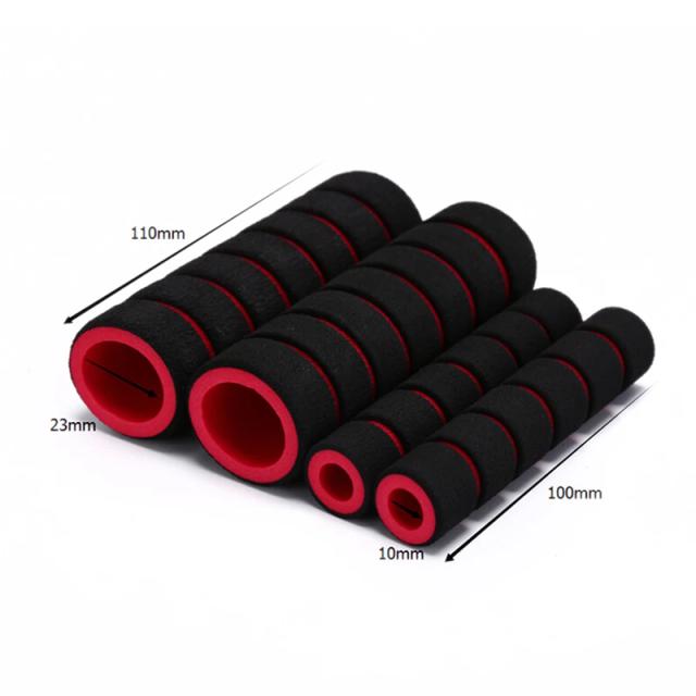 Manopla Antiderrapante Colorida para Guidão Infantil em Azul e Vermelho - Conjunto com 2 Peças para Bicicleta, Triciclo e Skateboard