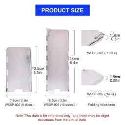 Portable Folding Camping Wind Shield, queimador de gás de piquenique ao ar livre BBQ, tela à prova de vento, guarda, panelas - Image 2