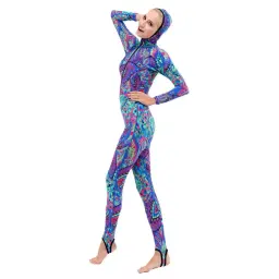 Roupa de mergulho feminina, guarda queimaduras de pele para mergulho, surf, mangas longas, água-viva - Image 3