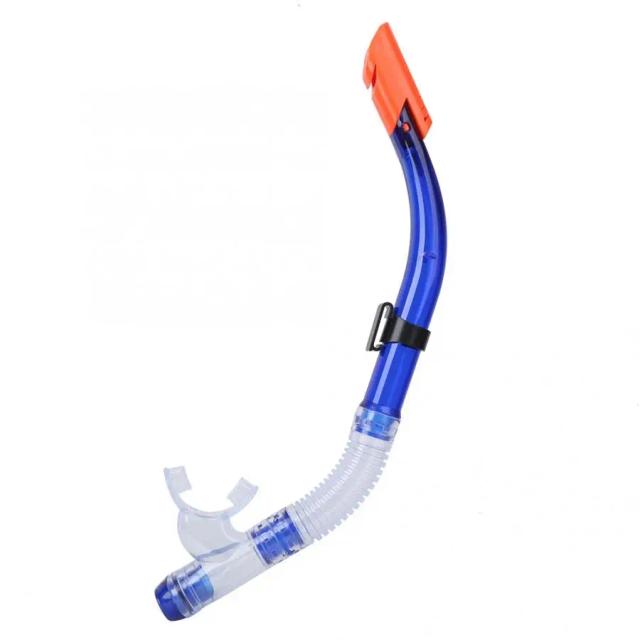 Snorkel de Borracha para Mergulho e Treinamento de Natação com Tubo Meio Seco