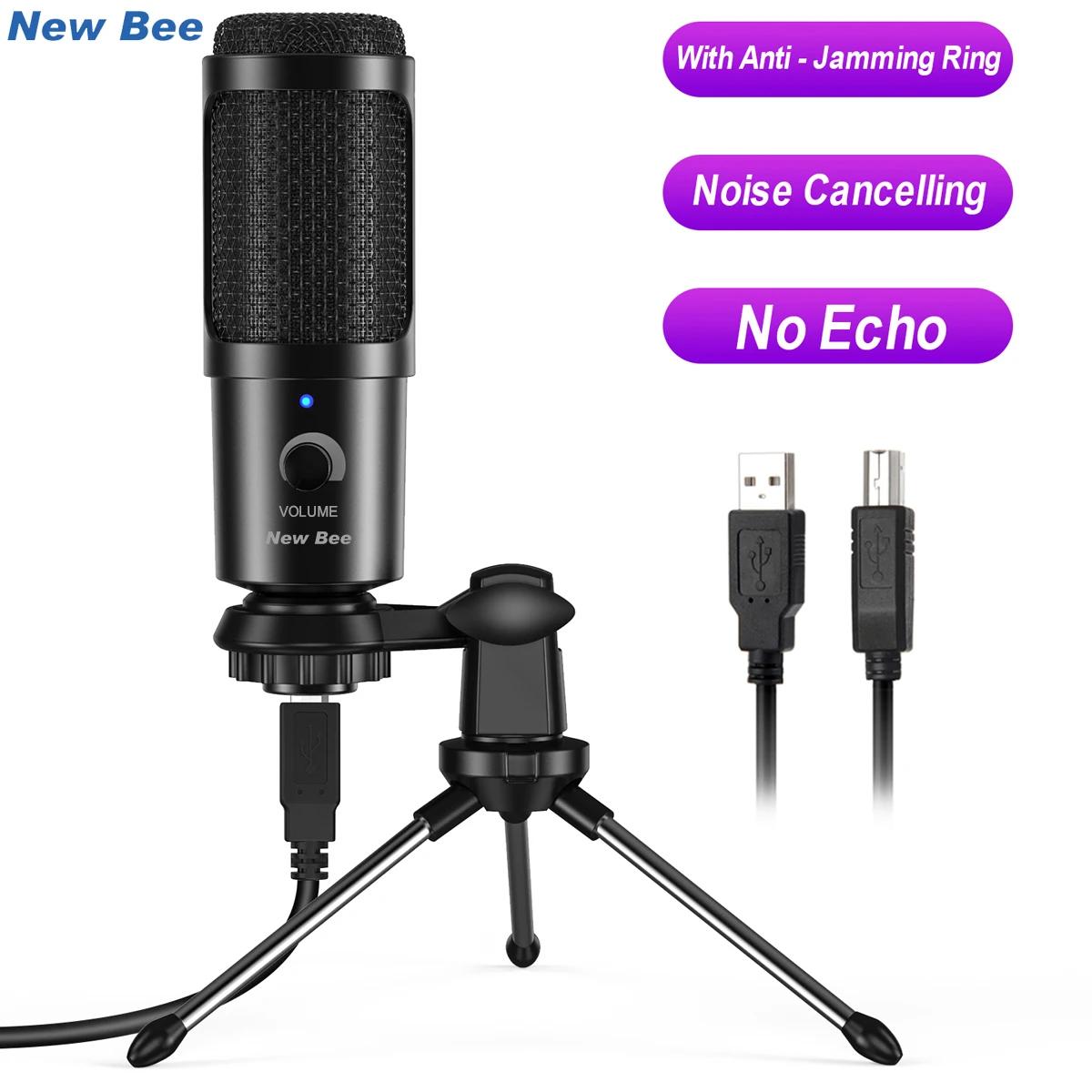 Bee-DM18 Microfone Condensador USB com Hold, Instrumento de Transmissão ao Vivo, Gravação, Reunião Online, Estúdio, YouTube, Novo - Image 1