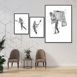 Poster da arte do lacrosse, jogador do lacrosse, poster da arte do lacrosse - Image 2