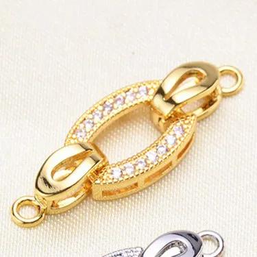Fechos Conector de Metal em Dourado e Prata para Jóias: Acessórios DIY para Pulseiras e Miçangas Fashionistas