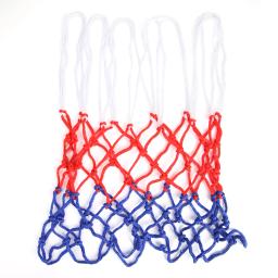 Rede de basquete all-weather basquete net vermelho + branco + azul tri-color basquete hoop net alimentado cesta de basquete aro net - Image 5