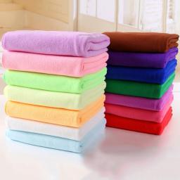 Ultra Microfiber Tecido Toalha Longa, Secagem Rápida, Ginásio Esportes, Praia, Viagem, Acampamento, Cor Sólida, 70x30cm - Image 6