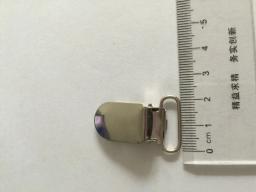Trava de metal prateada 20mm, prendedor de chupeta com gancho - Image 2
