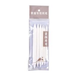 Ferramentas para desenho em papel e arroz, 6 lâminas de toque vara, esboço, arte branca, ferramenta de desenho de carvão, suprimentos para caneta de papel - Image 3