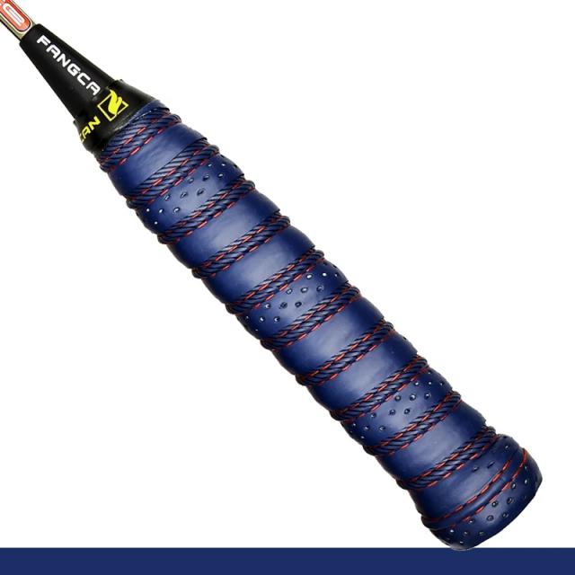 Capa de Couro Fangcan para Raquete de Tênis, Badminton e Squash com Amortecedor Substituível