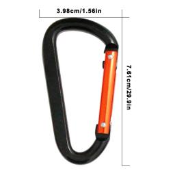 5PCS grande mosquetão alumínio liga prático gancho Keychain escalada equipamento Multi-função mosquetão 3,98 cm * 7,61 cm - Image 2