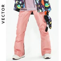 Vector marca inverno calças de esqui das mulheres ao ar livre de alta qualidade à prova vento à prova dwindproof água quente calças neve inverno esqui snowboard - Image 3