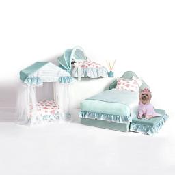Adorável Pet Berço Almofada Cão, Princesa Cama Casa, Tenda respirável, impermeável, mordida Ninho Resistente, Luxo Cat camas, Pet Shop - Image 1