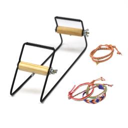 Madeira & aço inoxidável tecelagem beading tear conjunto para jóias pulseiras diy kit artesanal máquina de tricô criança brinquedos educativos - Image 2