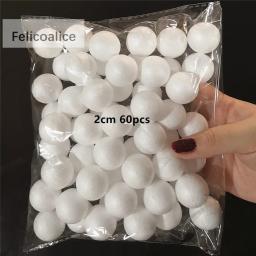 Esferas de isopor de poliestireno, espuma branca, artesanato redondo, festa DIY, casamento bola decoração suprimentos, 1 cm, 1,5 cm, 2 cm, 2,5 cm, 3 cm, 4 cm, 5 cm - Image 4