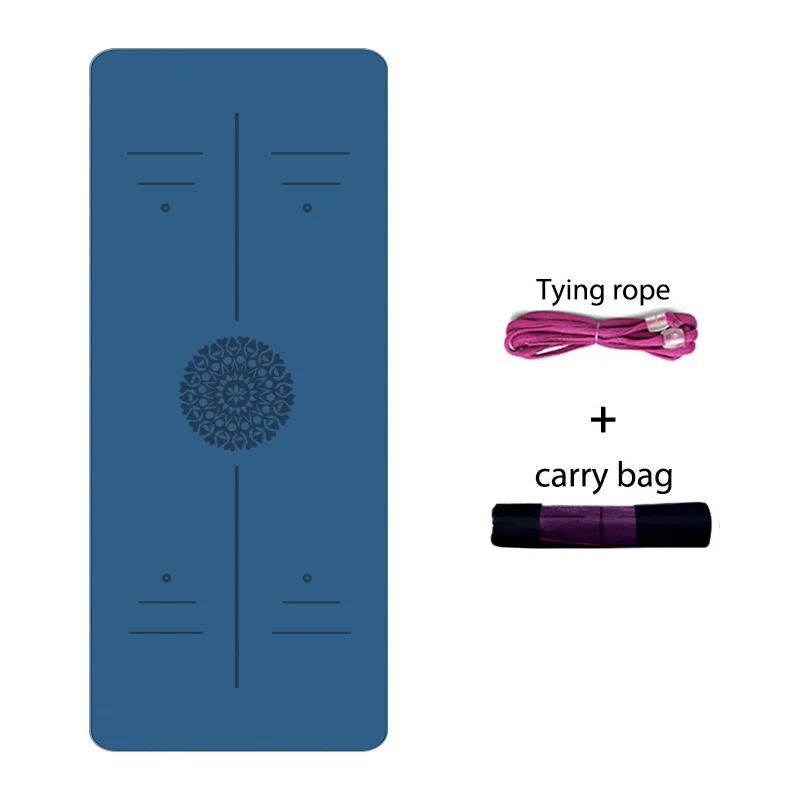 Tapete De Yoga TPE Com Linha De Posição Para Iniciante, Dupla Camada, Almofada De Exercícios Esportivos, Home Gym, Fitness, Ginástica, Pilates, 6mm - Image 1