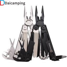 Daicamping dl12 clipe multifuncional braçadeiras 7cr17mov faca dobrável ferramentas multiferramentas cabo equipamento de acampamento multi alicate multi-ferramentas - Image 1