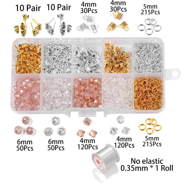 Conjunto de 850-930 Pérolas de Cristal para DIY: Acessórios para Colares e Brincos