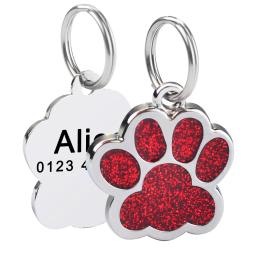 Etiqueta de identificação para cães e gatos, nome e telefone da gravação, suprimentos para animais de estimação, placa de identificação personalizada, aço inoxidável - Image 3