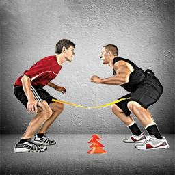 Banda de Resistência para Reação de Velocidade, Assist Treinamento, Cintura, Banda para Futebol, Beisebol, Basquete, Voleibol, Futebol, Agilidade e Defesa - Image 1