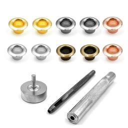 200 pçs 4mm buraco ilhós de metal ilhós com arruela perfurador conjunto ferramenta diy roupas sapatos cinto boné saco tags leathercraft acessórios - Image 3