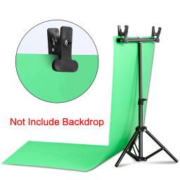 Fotografia photo studio t-forma pano de fundo suporte quadro sistema kit para vídeo chroma chave tela verde com suporte - Image 6