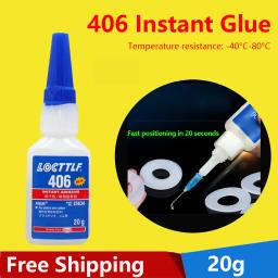 Cola Líquida Adesiva Universal de Secagem Rápida, Hardware Plástico Forte, DIY, Jóias, 406, 20g - Image 1
