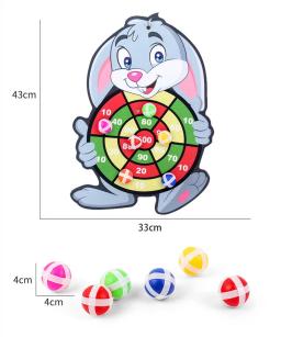 Sticky Ball Dart Target Board para Crianças, Cartoon Throw Ball, Brinquedo educativo interativo, Presente de Natal - Image 6