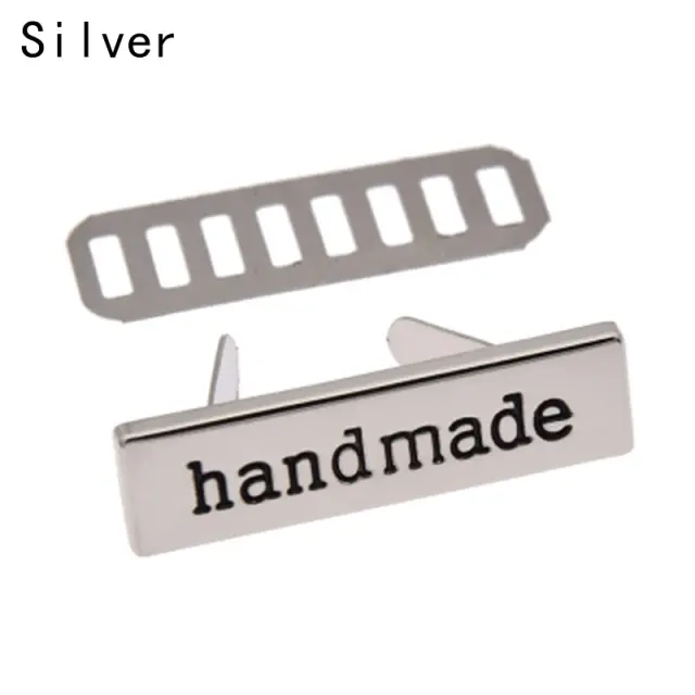 Etiquetas de Metal Personalizadas para Roupas Artesanais e DIY com Letras para Costura