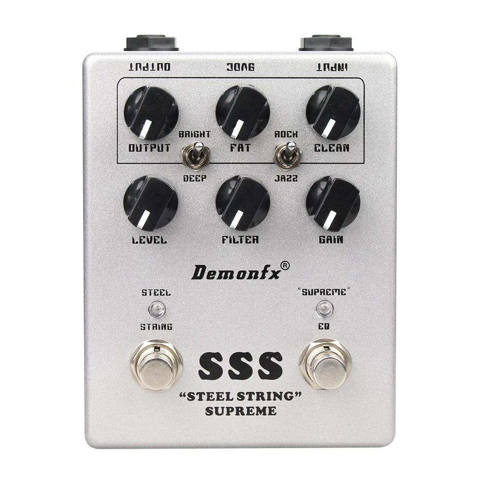 Demonfx-Pedal de sobrecarga de guitarra Delay Steel String Clean Drive, Tone Effect, função pré-amplificador, alta qualidade para SSS, novo - Image 1