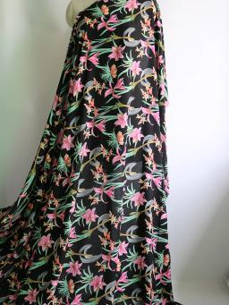 Por metro qualidade viscose popeline tecido vintage geométrico floral pássaros boêmio retalhos rayon material atacado - Image 6