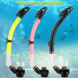 Snorkel de mergulho com secagem completa, tubo de respiração para mergulho subaquático - Image 5