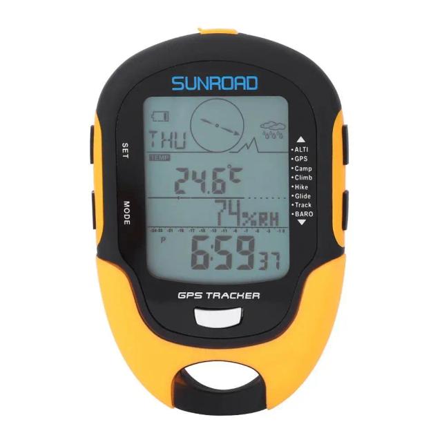 Rastreador GPS Portátil SUNROAD com Altímetro, Barômetro e Bússola Integrados