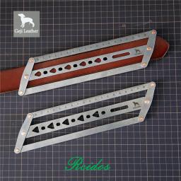 RCIDOS-Geji Manual Couro Régua Auxiliar, Belt Posicionamento Régua - Image 1