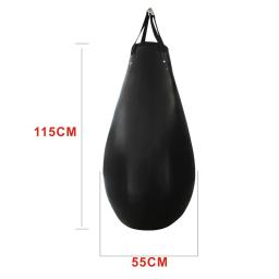 Saco de pancada sem preenchimento de couro pu, saco de treinamento de muay thai artes marciais karatê - Image 4