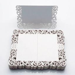 Cartões de renda com nome e laser cortados, 50 unidades, para festa de aniversário, casamento, decoração de mesa, faça você mesmo, nome da mesa, cartões de visita, mensagens - Image 4
