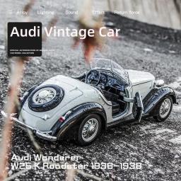 Audi W25K Carros Clássicos Diecastas e Veículos de Brinquedo, Liga 1:32, Escala Miniatura, Modelo de Simulação, Brinquedos de Carro - Image 1
