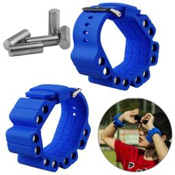 Durável Silicone Wrist Pesos, Pulseira Ajustável, Wearable Pesos para Fitness, Exercício, Caminhada, Corrida, Yoga, Ginásio, 2pcs - Image 1