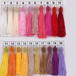 Borla De Seda Do Poliéster Para Artesanato, Bola Parafuso, Artesanato De Franja, Jóias DIY, Costura, Pingente De Roupas, Acessórios De Decoração, 10Pcs - Image 5
