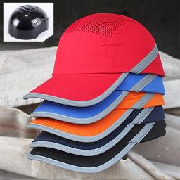 Capacete de segurança, protetor solar da moda, capacete de segurança para trabalho, malha respirável, anti-impacto, leve, construção, boné de autodefesa - Image 1