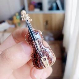 Morkopela Violino Esmalte Broches para Mulheres, Pinos De Metal, Clipe Cachecol, Jóias Da Moda, Acessórios De Roupas - Image 6