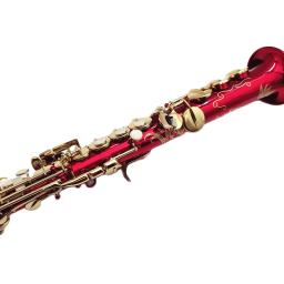 Soprano saxofone b plana vermelho cobre lacado ouro sax chaves de bronze woodwind instrumento com caso bocal frete grátis - Image 5