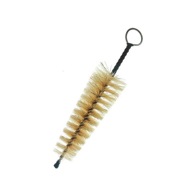 Escova de limpeza para bocal de trompete com cerdas de metal, ideal para instrumentos de sopro e acessórios