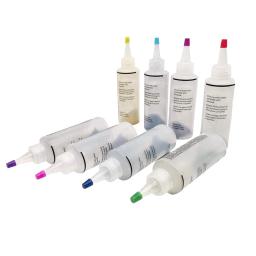 Kit de tinta permanente multicolor, 8 garrafas, tinta têxtil colorida, corante para arte, artesanato, decoração de tecidos - Image 4