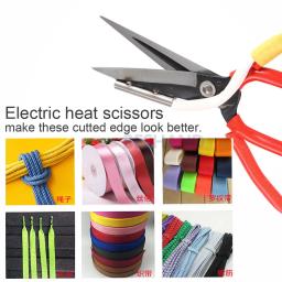 Tesoura elétrica de calor 220v, cortador térmico para tecido, corda, fita, corte de pano, artesanato, conjunto de ferramentas diy - Image 3