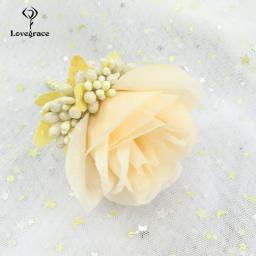 Buttonhole Flores para Homens e Mulheres, Broches De Rosa De Seda, Boutonniere para Senhoras, Groomsmen Do Noivo, Acessórios De Decoração De Festa De Casamento - Image 6
