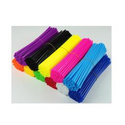72 capas de raios, cobertura decorativa colorida para bicicletas de montanha e motocicletas, luvas de plástico para decoração de bicicleta - Image 2
