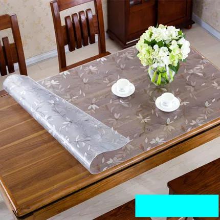 Toalha de Mesa Transparente em PVC, Vidro Macio e Espessuras Variadas de 1.5mm a 3.0mm, Ideal para Almofadas e Placas de Cristal