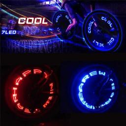 Tampas de raio de bicicleta com 5 leds e 8 modos, 2 peças, válvula de pneu, luz de led, acessórios para bicicleta, lanterna para ciclismo - Image 5