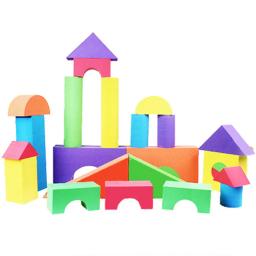38 pçs/set iluminação diy espuma blocos de construção macios ambientalmente amigável eva criatividade brinquedos educativos das crianças - Image 3