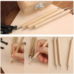 LMDZ Leather Craft Tools Kit, costura, estampagem, gravação, soco, sela, groover, escultura, conjunto de martelos para trabalho em couro - Image 6